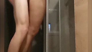 19 year old college girl gets in the shower by Cannon Full and gives her multiple orgasms!t