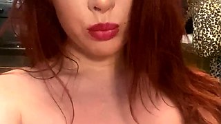 Pregnant Redhead Webcam Masturbation