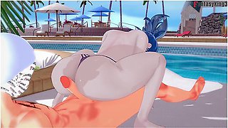 Valentine Bikini Sex On The Pool 2 Skullgirls Full & Pov On Patreon: Fantasyking3