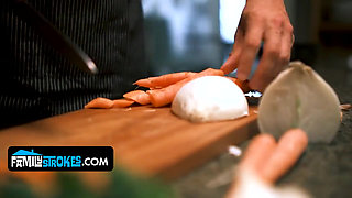 Her Stepbrother Already Got a Taste of Her Pussy, Now It's Her Stepdad's Turn