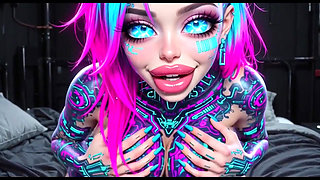 Cute Sexy Talk and Boobs, Ai Animation