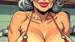 Bikini Old Babes 3D Ai Art