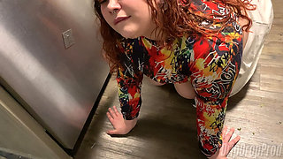 Katt Staxxx & Ahanu Reed Suck the Cum Out of Him Before Serving Him Food!!