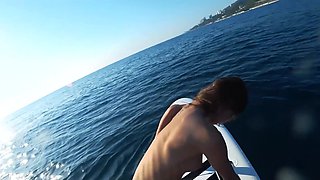 Virgin Surfer Girl Loses it at Sea - Saltwater Cumshot
