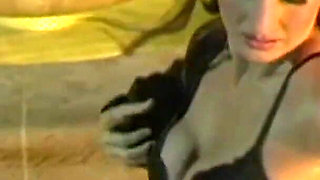 A Classy Blonde with Big Tits Lures Her Lover to Get Down on Her