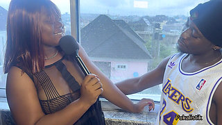 Sexy Babe Journalist Goes Behind the Scene to Fuck While on Duty