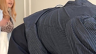 Stepmom Teaches Friend's Stepdaughter How to Cum Using Her Dildo!
