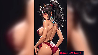 Gol Hot Busty Asian Mai Shiranui Dance Animation