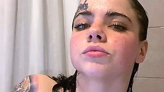Big boobs milf masturbates with her dildo