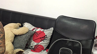 The tub masturbates for her stepfather.