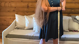 Dressing for the Day Tease - From Classic Foundation Wear to Retro Summer Outfit with Girdle Bra Stockings and Heels