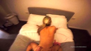 Classy Blonde enjoying sexy foot Fetish sex