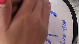 Ebony Teen Cum Slut Chanelle Santos Sucks and Fucks Older Swinger Guys and Collects Their Cum