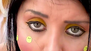 Hot latita Leda Lotharia POV deepthroat blowjob and cum swallow