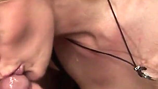 Stacy blonde milf takes it in her mouth and ass in the office