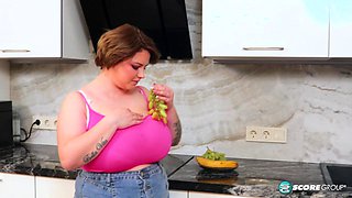 Candy Sweets Big Tits Striptease to Mary Brown
