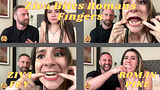 Ziva Bites Romans Fingers 4K