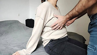 Hot Mila Blindfolded Fuck - Amateur Doggystyle with Fingering and Close-Up Ass