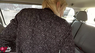 Kinky Blonde Gets Her Ass Creamed While Washing a Car