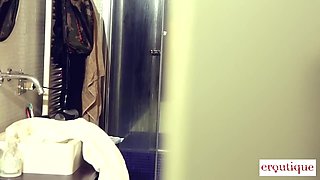 Wet And Alone: Martina Violet Fingers Herself To Shaking Orgasm In The Shower - Lucy Li