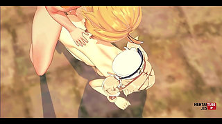 Genshin Impact Hentai - Barbara Fucked Twice by Aether with Creampie - Anime Manga Asian Japanese Game Porn