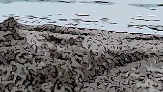 Your Stepsister Masturbates on the Beach