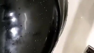 Latex shower time.