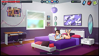 Summertime Saga Part 24 By DarkCookie - Pervert Loves Jerking Off To His MILF Landlady's Panties She Caught Him