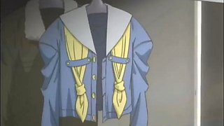 Cum covered japanese anime slut in fuck session gets banged