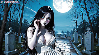 Banshee of the Moonlit Graves  Ai-generated
