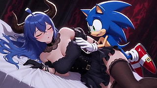 Animated scene in stylized clinical environment