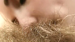 Amateur French babes hairy lesbian threesome homemade