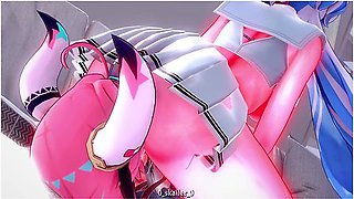 Car Toon In Genshin Impact - Varesa And Furina Await You In School Uniform