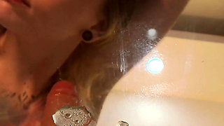 Rubbing My Clit with Dildo, Then Riding on It