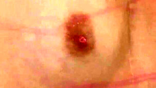 Blindfolded Chelsy breast whip