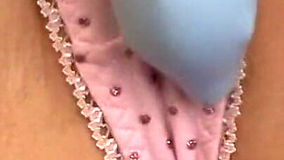 Vibrator Stuffed Sloppy Pussy Clenching in Ecstasy
