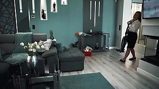 Nice-looking Amirah Adara and Clemence Audiard's lesbian sex slave trailer