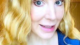Lovely Blonde With Tight Pussy Masturbate Solo
