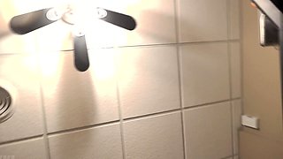 Big Boobed Blonde Masturbates With A Dildo In The Bathroom