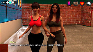 Divorced Mommy Jane Jerks off and Swallowing Cum of Mc in the Coffee Shop Get Along with Friend Old MILF Woman Doira