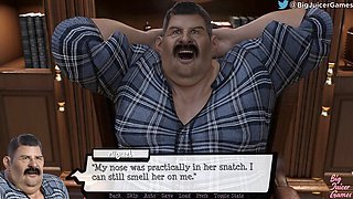 Boss gets a whiff of the sexy maid's pussy in Pandora's cell