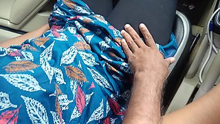 Office Manager Enjoying Hot Romance with Married Colleague Inside Car Part 1