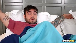 Bangbros - angel teenies milks in the kitchen before seducing her roommate's boyfriend