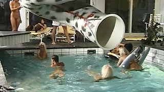 German Outdoor Orgy with Big Natural Tits and Double Penetration