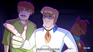 Mystery Bang - Velma and Daphne get gangbanged by cartoon monsters