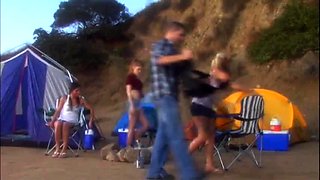 Amateur blonde and brunette lick each other