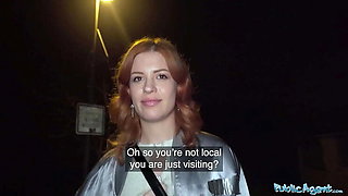 Public Agent Redhead Squirts on Big Dick - Rough POV Sex with Mia Stone