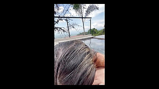 Blonde Bitch Suck My Dick in the Jacuzzi