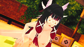 Genshin Impact - Columbina Hardcore Sex Scene with Aether - 3D Hentai Animation