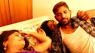 Two desi girls romance with one guy